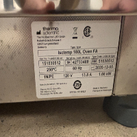 Thermo Isotemp 180L Oven image 1